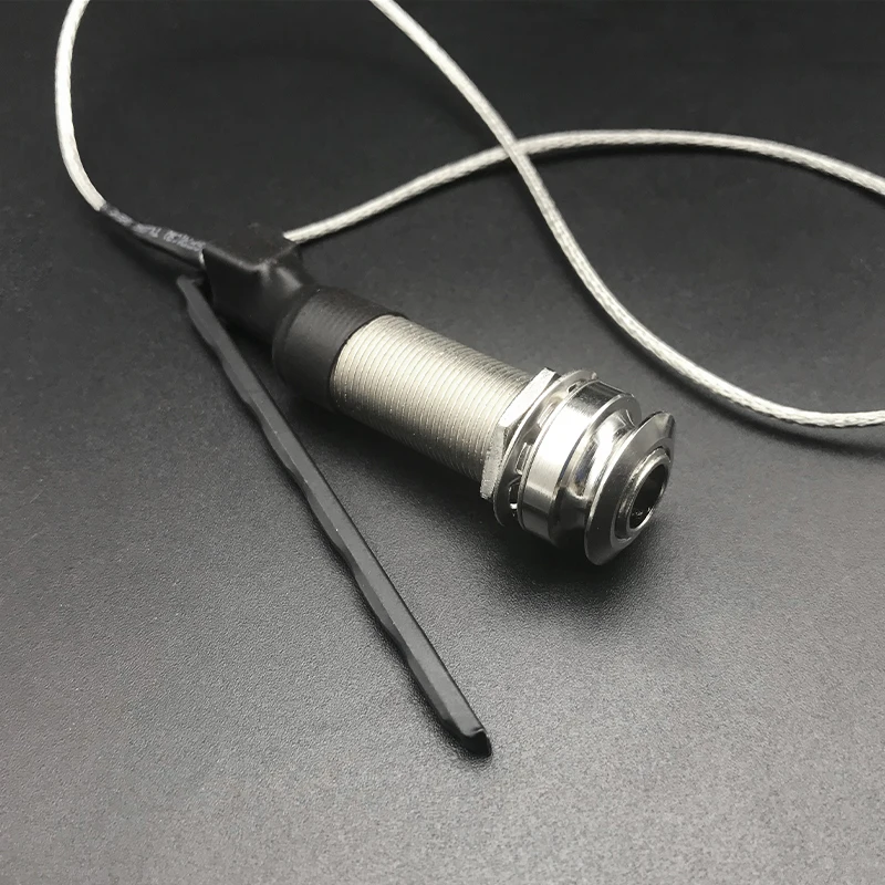 Прочный цилиндр для гитары Endpin Preamp пикап экв пьезо-пикап 6,35 мм разъем с Акустическая гитара Пикап пьезо