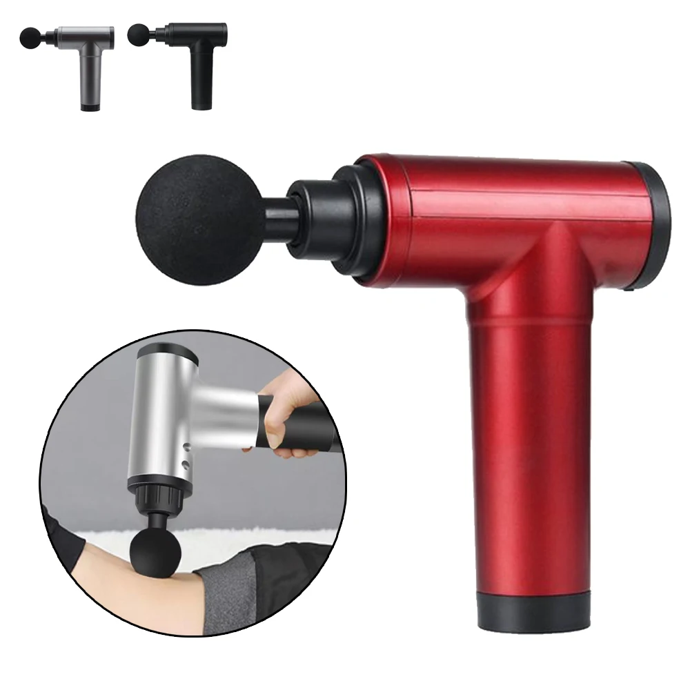 

High Frequency Massage Gun Muscle Relax Body Relaxation USB Charge Electric Massager With 4 Heads Home Fitness Relieve Soreness