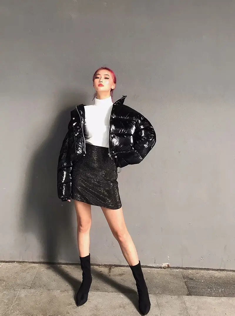 

Women Fashion Summer Sexy High Waist sexy Mini Bright diamond Skirt Above Knee Slim Skirts Street Style