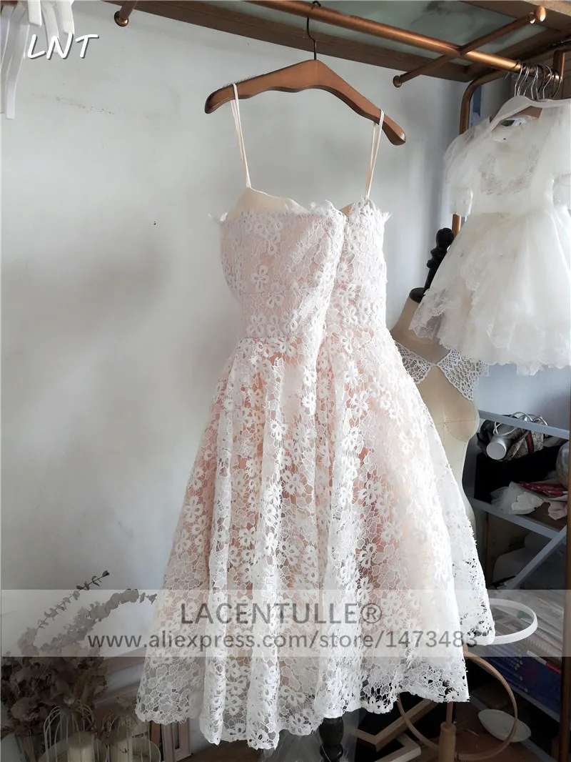 Кружевное Вечернее Платье До Колена без рукавов короткое праздничное платье для