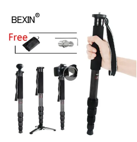 

Professional monopod tripod lightweight carbon fiber camera monopod for Canon EOS Nikon Sony Pentax SLR DSLR Digital camera