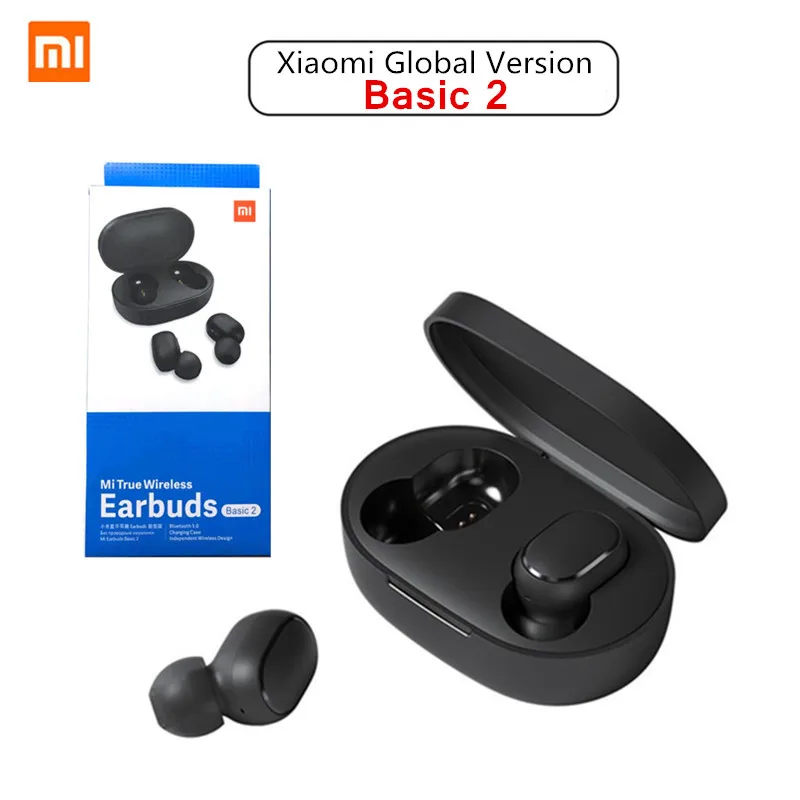 Xiaomi AirDots2 глобальная версия Беспроводная Bluetooth гарнитура Mi Basic 2 музыкальные