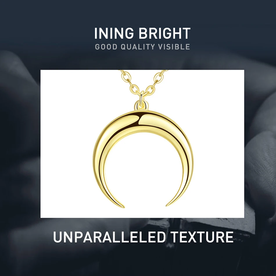 Подлинное Стерлинговое Серебро 925 пробы позолоченное ожерелье с кулоном в виде