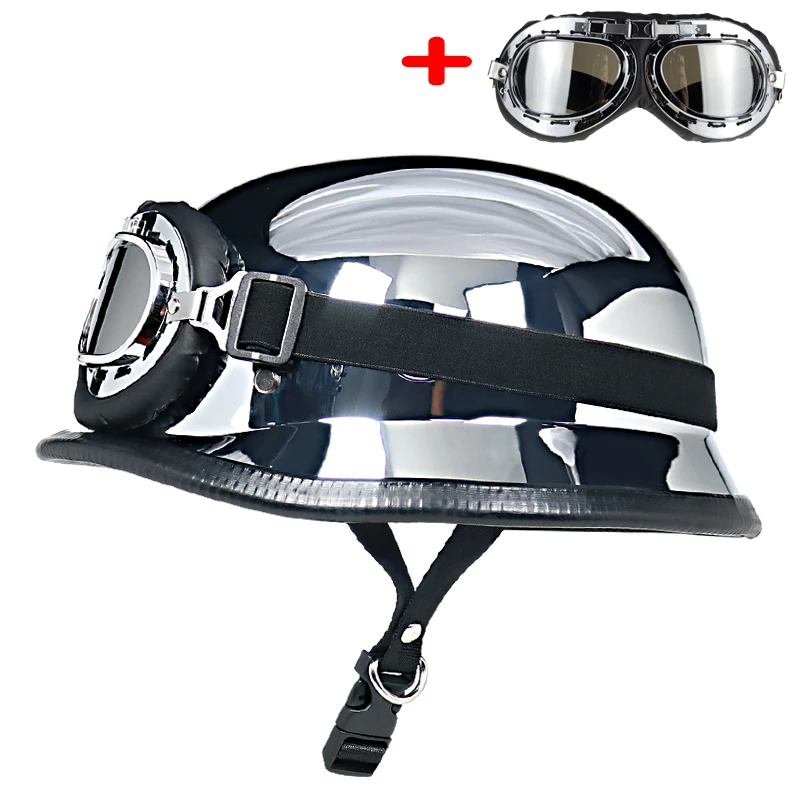 ABS Материал moto rcycle шлем casco Ретро Второй мировой войны немецкий военный с очками