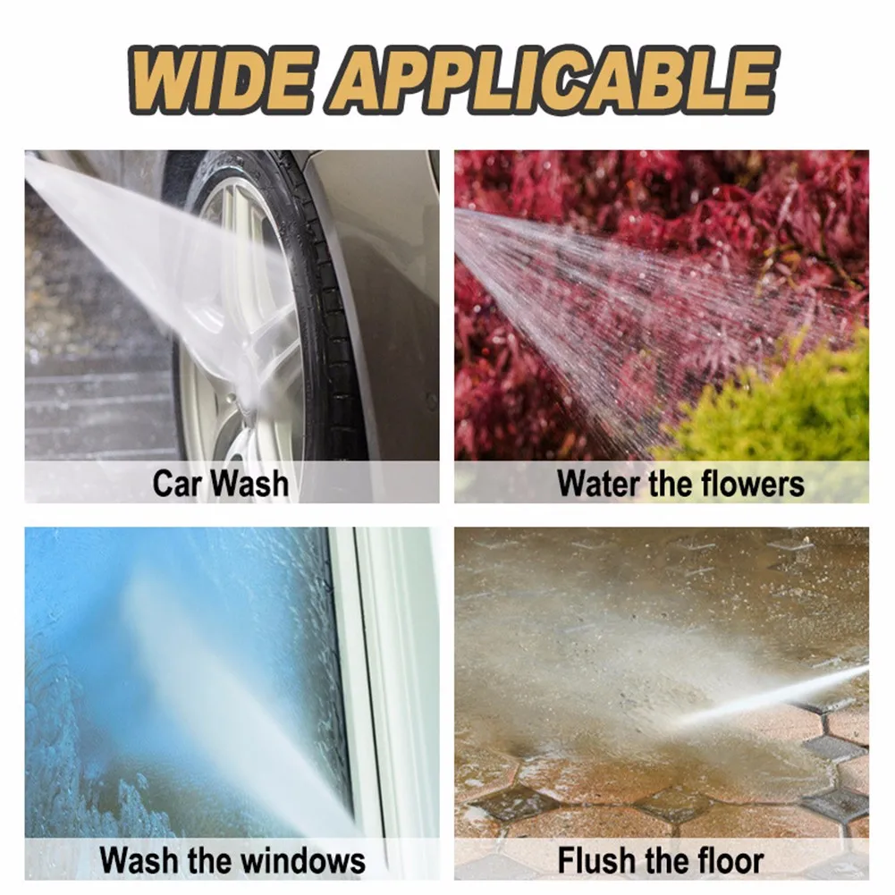 

Nozzle Irrigation Spray Gun Adjustable Brass Sprinkler Garden Hose Sprinkler System Car Wash Lawn Watering Flower