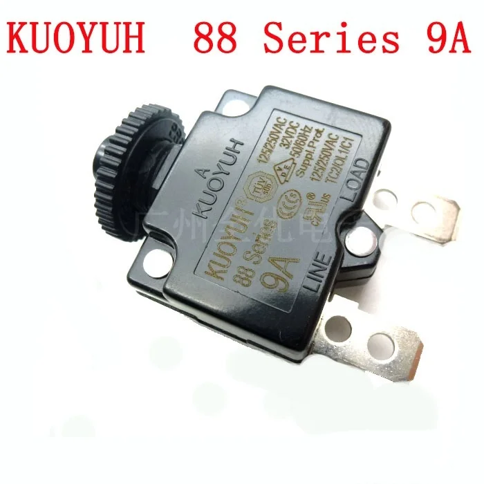 

Circuit Breakers KUOYUH Overcurrent Protector Overload Switch 88 Series 9A