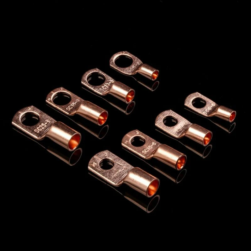 

Cable Copper Ring Terminals Lug Welding Connectors Part Tools 60pcs Set