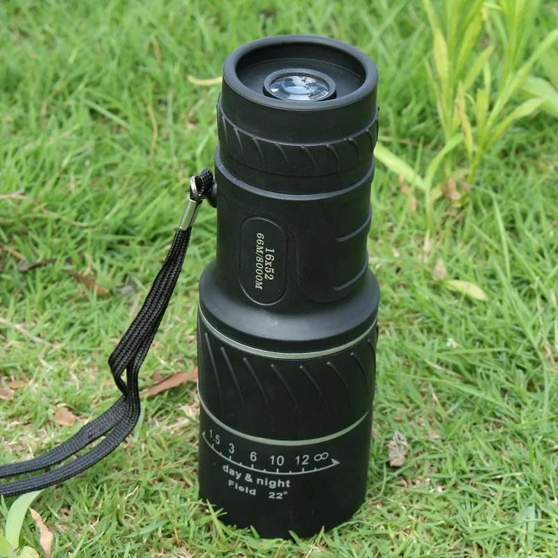 

Spotting Telescope 16X52 Zoom Dual Focus Monocular Telescope Tourism Bird Watch Waterproof Hunting Weak Night Vision