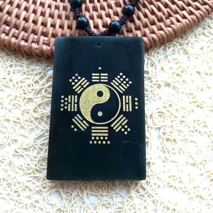 Натуральный Синьцзян и Тянь юцин ютиань Шифу подвесной нефритовый бренд