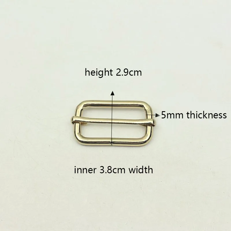 20pc 38mm Metal Slides Tri-glides Wire-formed Roller Buckles 1.5 inch Strap Slider Adjuster for Bags Garment Leather Accessories