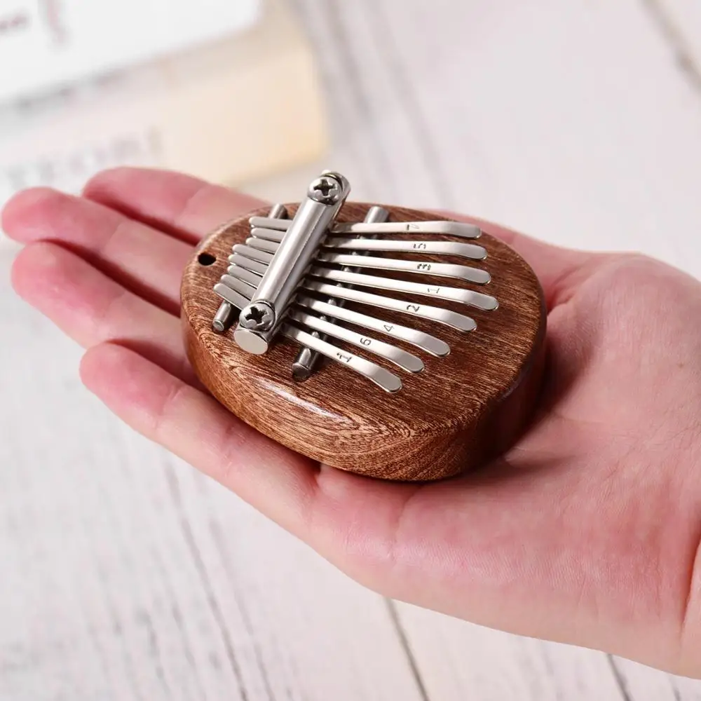8 Key Mini Kalimba Thumb Piano Finger Percussion Keyboard kalimba key ring |