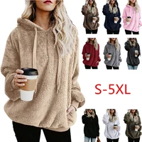 5xl plus size women hoodies big size solid sweatshirt harajuku oversized fleece loose plush coat winter female hooded sweatshirt