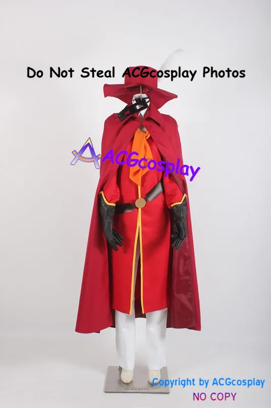 Костюм для косплея Romeo X Juliet The Red Whirlwind включает в себя шляпу и eyemask acg