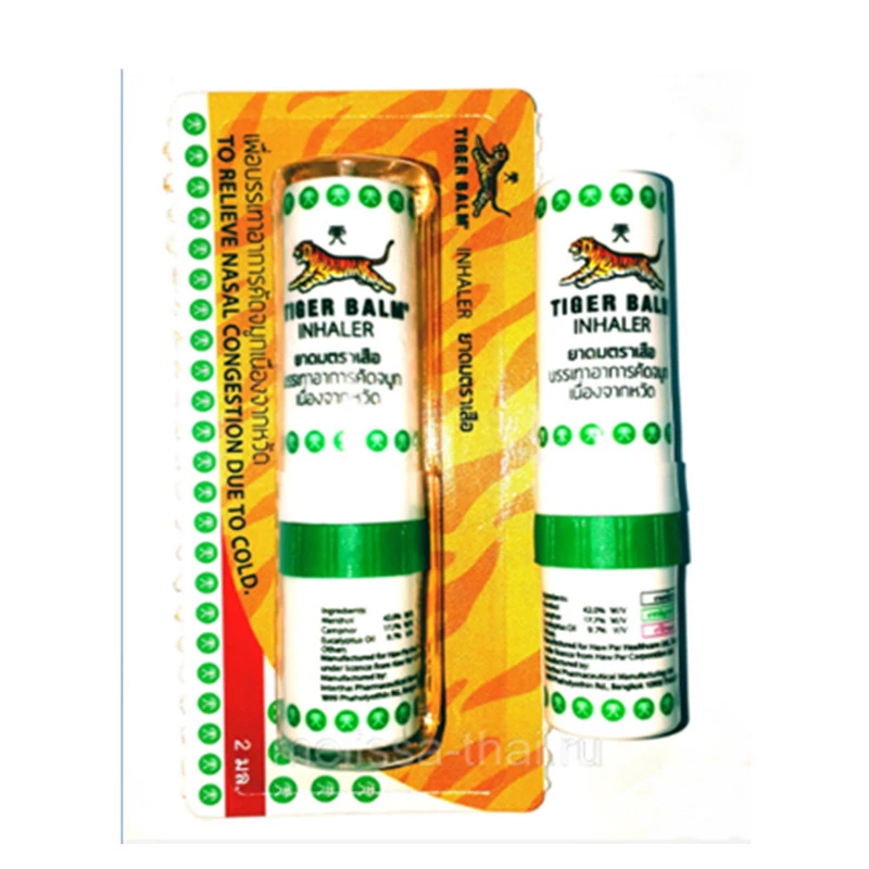 6x Tiger Balm ингалятор Карманный травяной Релакс снимает носовые заторы головокружение
