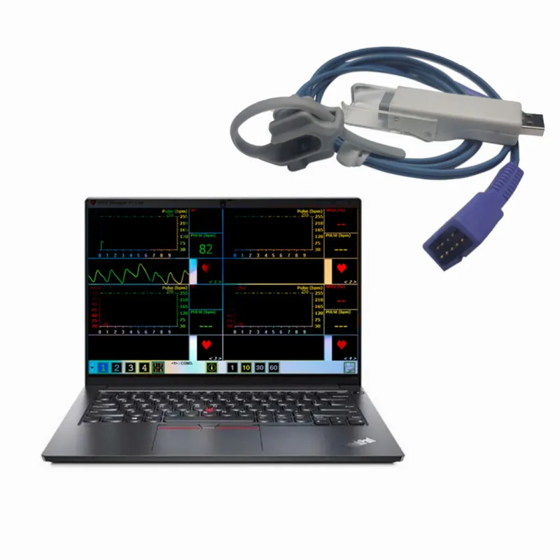 

Многоразовый Пульсоксиметр Оксиметрия новорожденный оберточный ПК на основе USB силиконовый портативный датчик частоты пульса и SpO2