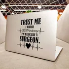 Виниловая наклейка для Macbook Pro 16 дюймов Air 11 13 Retina Mac Book 15,6 дюйма, анатомия сердца, сердцебиение, наклейка для ноутбука