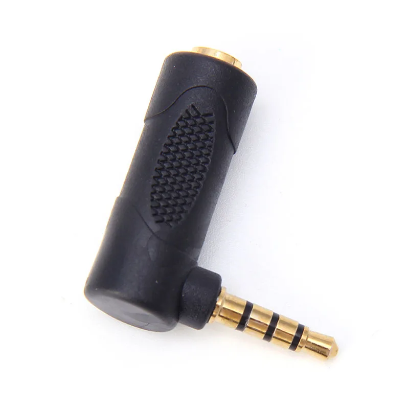 1 шт. 3 5 мм Jack правый угол для мужчин и женщин аудио стерео наушники штекер Адаптер