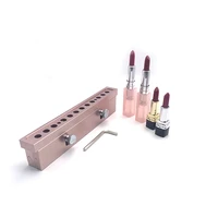 24612 holes 12 1mm diy lipstick aluminum alloy mold lip rouge balm lipbalm makeup making tool fill mould only