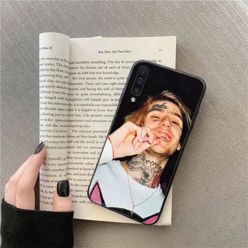

Lil Peep rap singer Phone Case For Samsung A51 A32 A52 A71 A50 A12 A21S S10 S20 S21 Plus Fe Ultra
