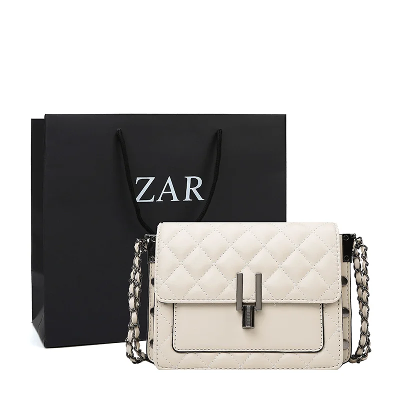 Новинка 2020 популярная Женская Стеганая сумка на плечо премиум класса маленькая