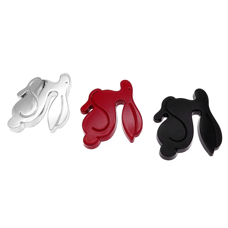 Универсальная металлическая 3D эмблема кролика 1 шт. мультяшный значок на задний