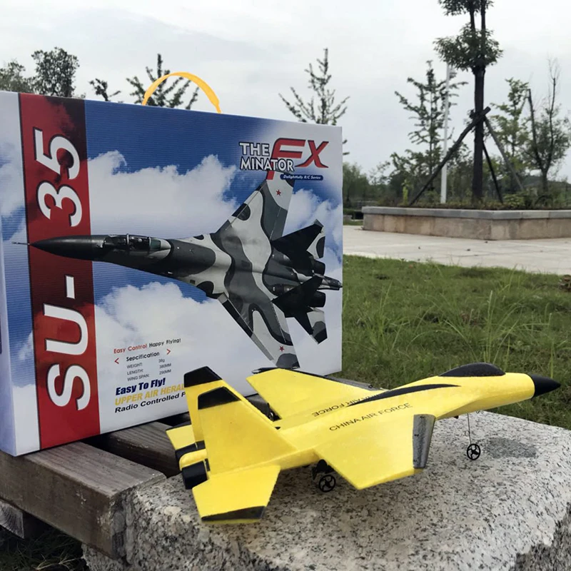 

Планер 2,4G, Дрон SU35 самолет с неподвижным крылом, ручной, из пеноматериала, с пультом дистанционного управления для использования на улице, р...