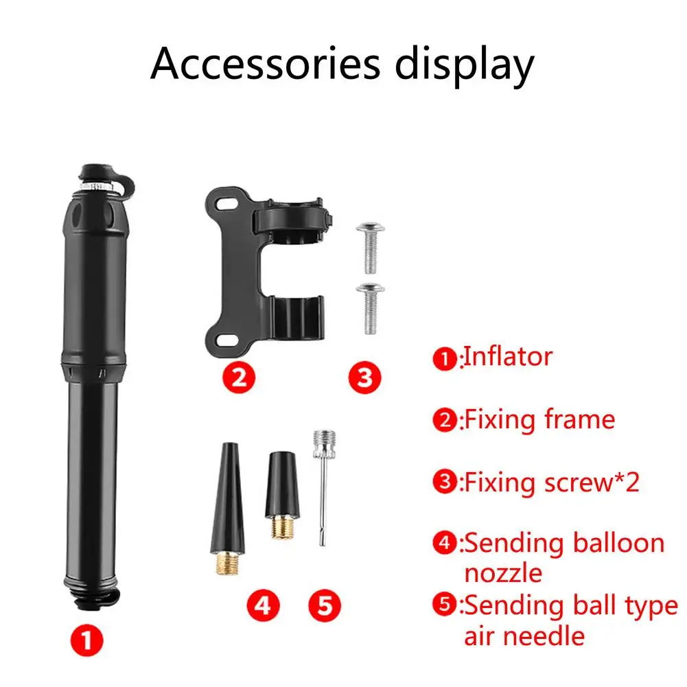 

100PSI Mini Bicycle High Pressure Pump MTB Road Bike Tire Hand Pump Super Light Cycling Air Pump Inflator Bicycle Accessories