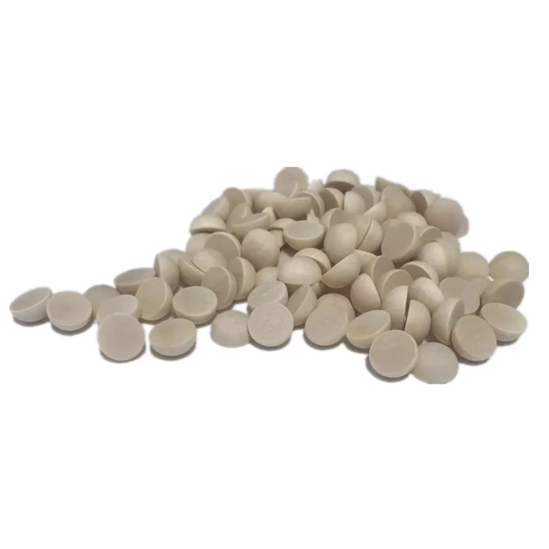 100 шт. 12 мм деревянных бусин полумячи незаконченные круги мини-шарики для рукоделия на Рождество.