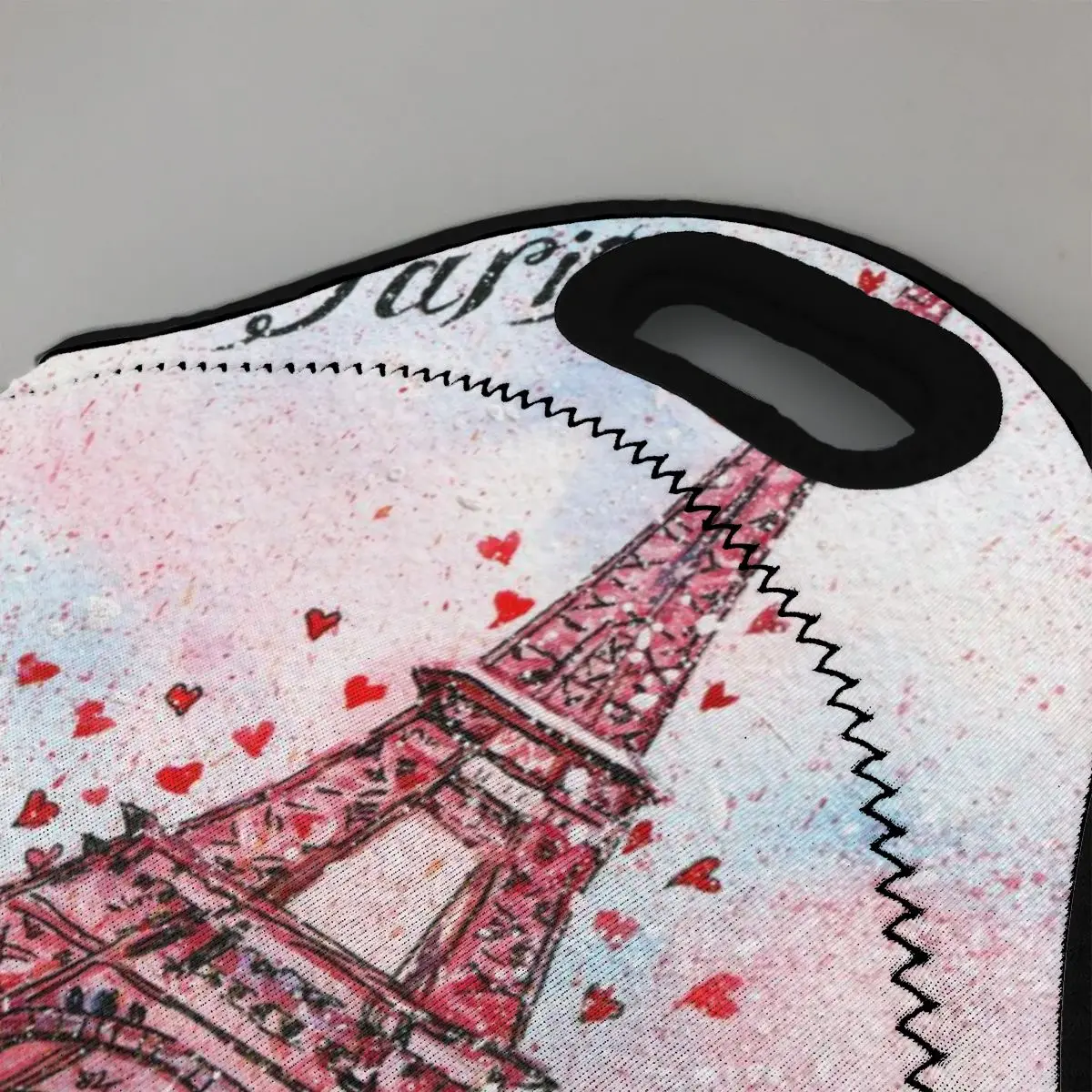 Портативный изолированный термальный бенто Ланч бокс винтажный акварельный