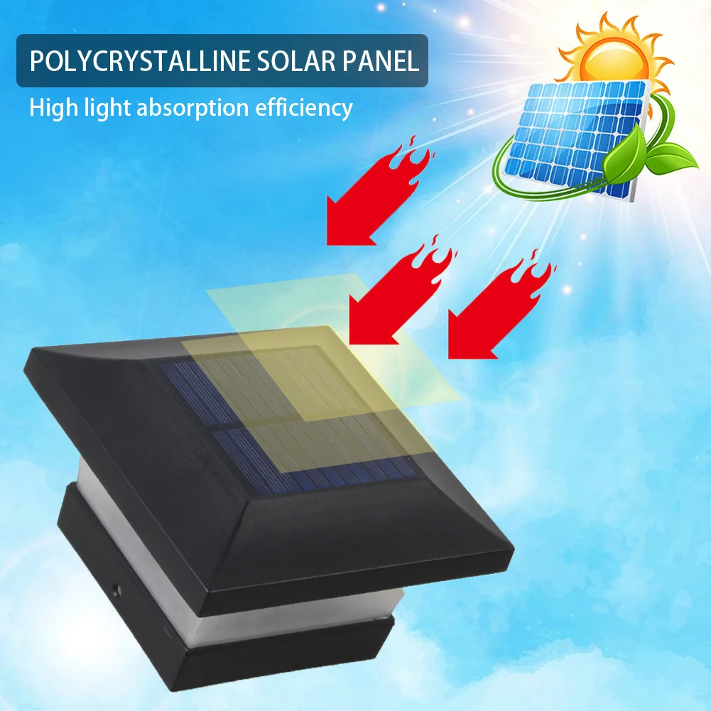

Solar Light Fence Light IP65 Outdoor Solar Lamp For Garden Decoration Gate Fence Wall Courtyard Cottage Solar Column