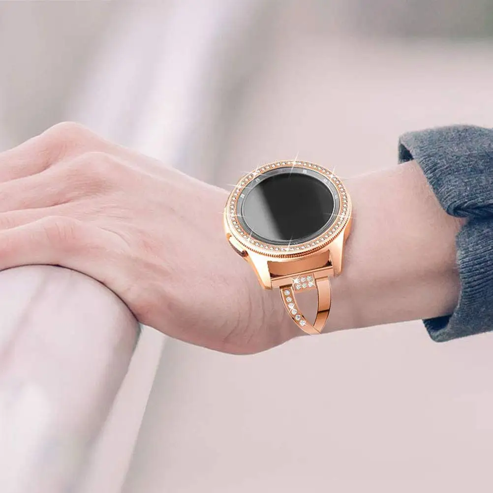 Блестящая рамка для Galaxy Watch 46 мм/42 мм Чехол samsung gear S3 Frontier/классическая спортивная клеющаяся крышка ремешок аксессуары 46/42 3