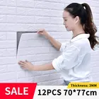 Самоклеящиеся 3D наклейки на стену сделай сам, 12 шт., 70*77 см, водонепроницаемая пенопластовая наклейка с изображением кирпича для украшения гостиной, дома