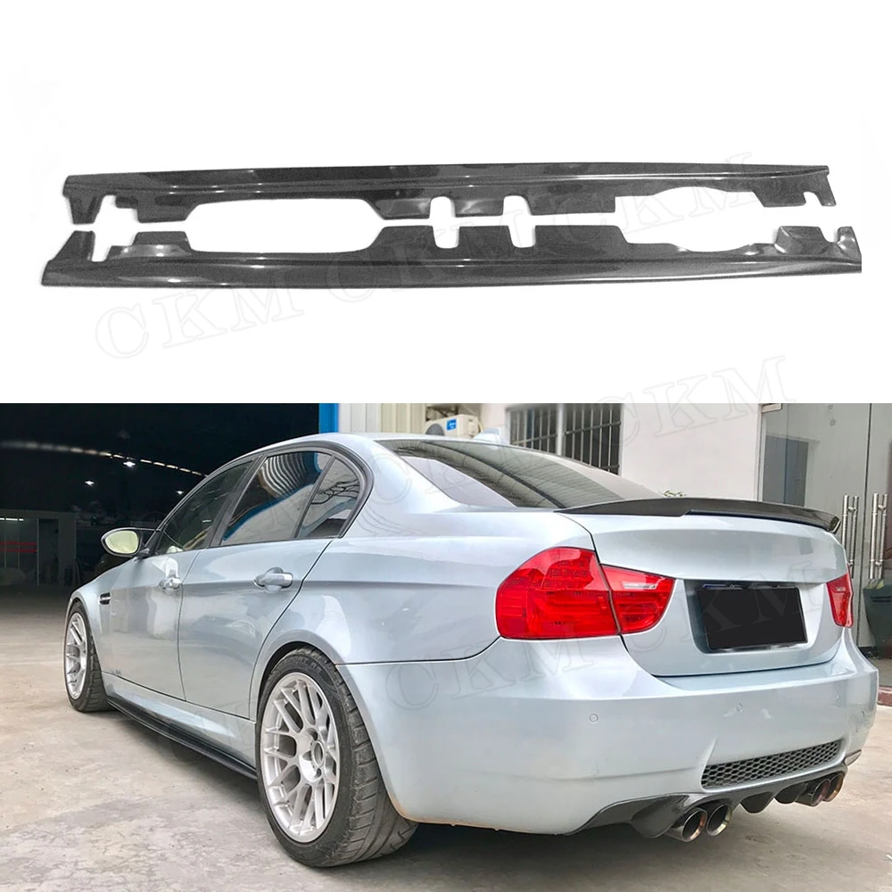 Боковые юбки из углеродного волокна Обшивка багажника для BMW 3 серии E90 M3 Седан 4