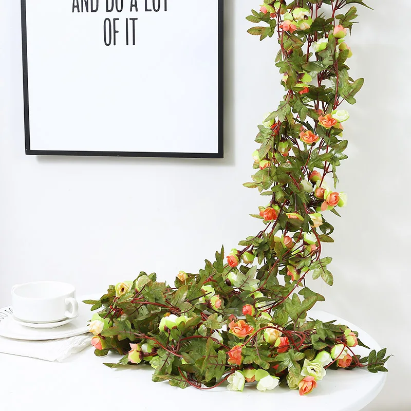 220 см искусственные цветы Осеннее украшение пластиковые длинные Рождественский