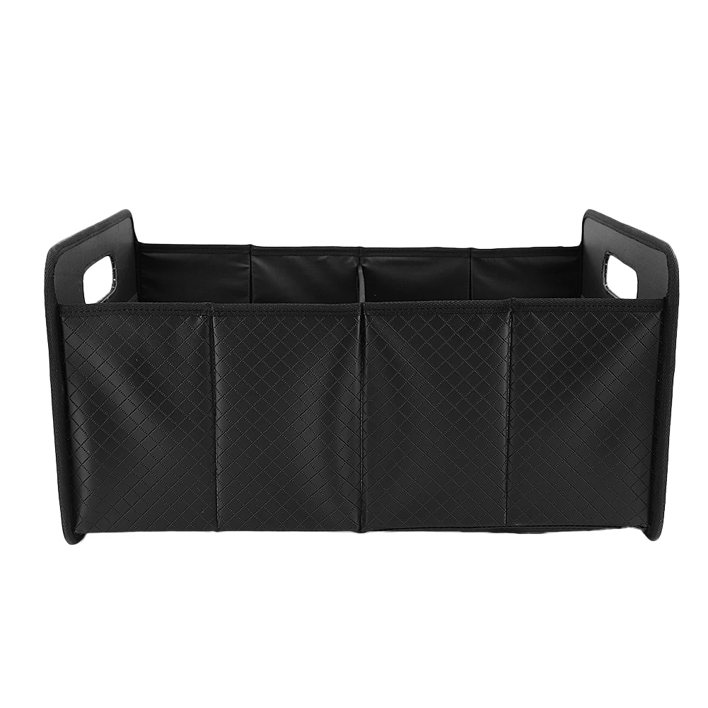 Цена Домашний автомобильный ящик для хранения в багажнике, чехол для телефона, многофункциональный карманный черный держатель-Органайзер