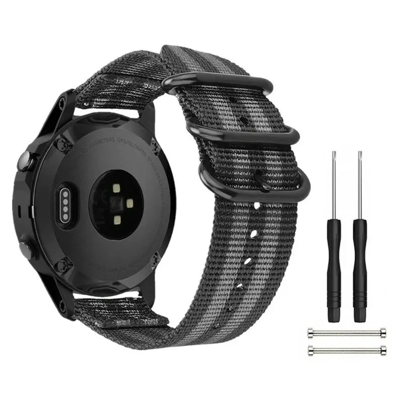 Плетеный нейлоновый ремешок для наручных часов с инструментом Garmin Fenix 5/5 Plus/Forerunner