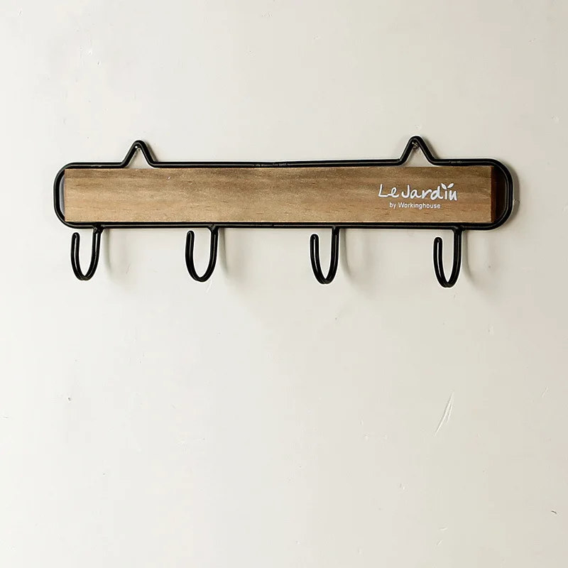 Wooden Shelves Hat Key Holders Storage Shelf Hanging Hooks Wall Mounted Rack Wardrobe Scarves Ties Organizer Hanger Home Decor | Дом и сад