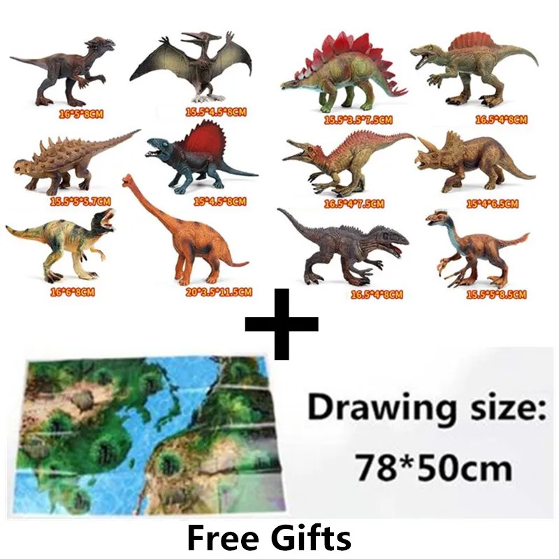 12 шт. Парк Юрского периода Тираннозавр Рекс Динозавр Модель игрушки животные