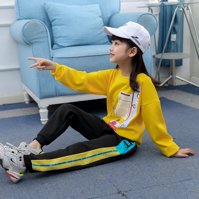 Комплекты одежды для девочек осень-весна 2021 детские костюмы из рубашки с длинным