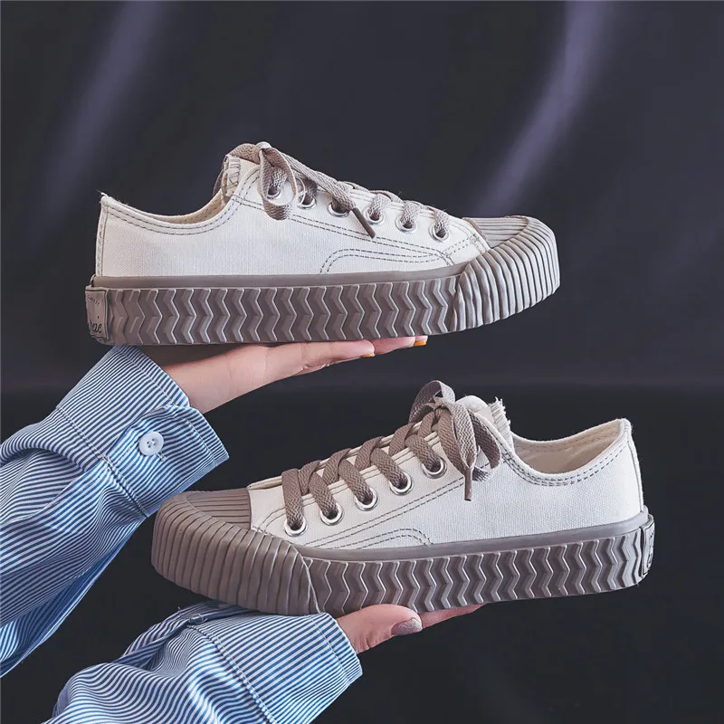 

Shoes Woman Flats All-Match Espadrilles Platform Casual Female Sneakers Modis British Style Round Toe Autumn Dress New 2021 Prep