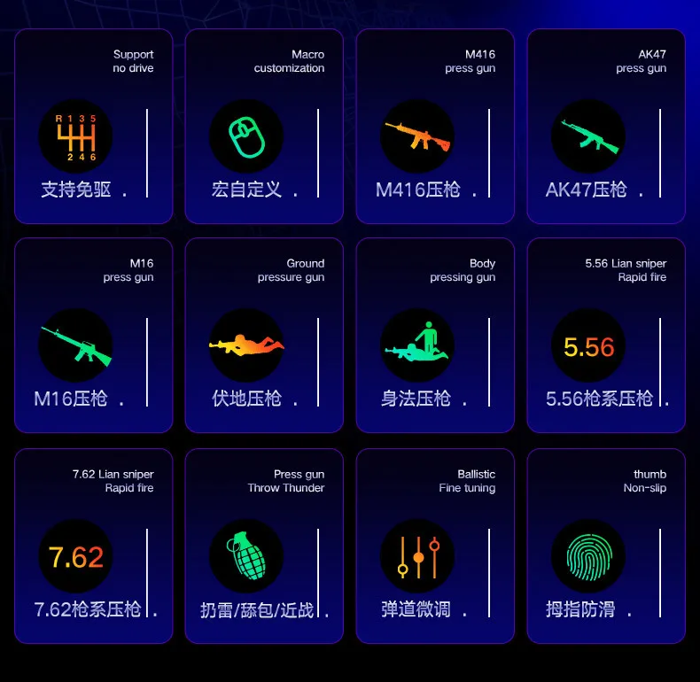 Проводная игровая мышь 11D с RGB-подсветкой умная макросъемкой для пистолета USB