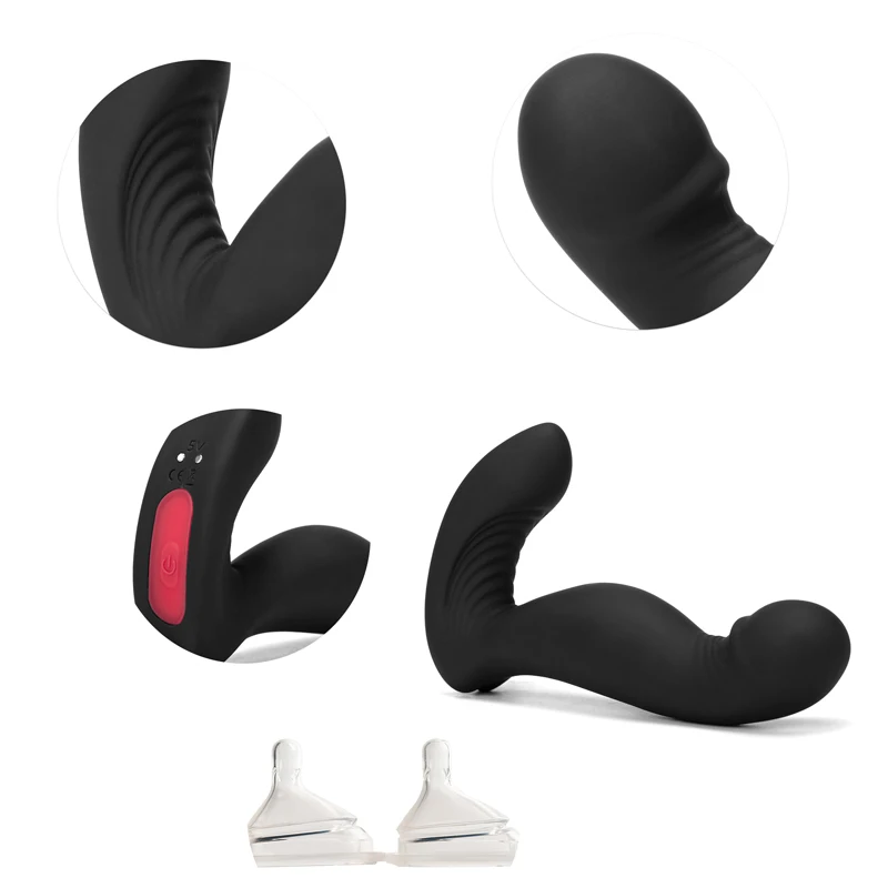 Массажер простаты Вибратор Анальная пробка фаллоимитатор мощный двигатель 9