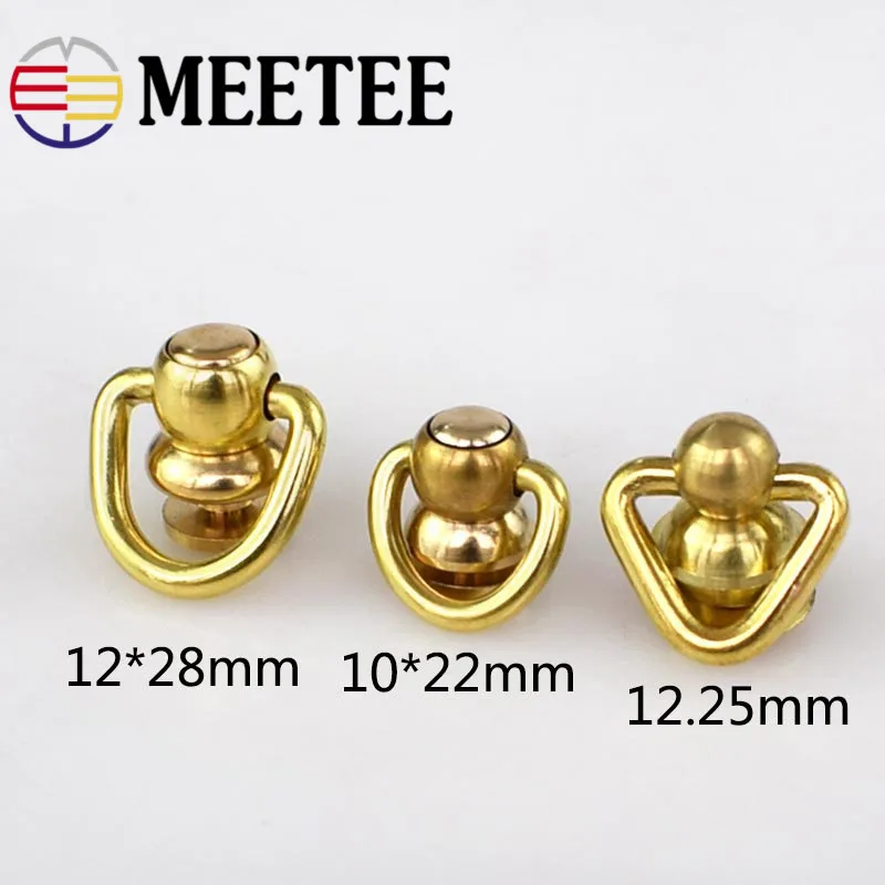 4 шт. поворотное D-образное кольцо из твердой латуни | Дом и сад