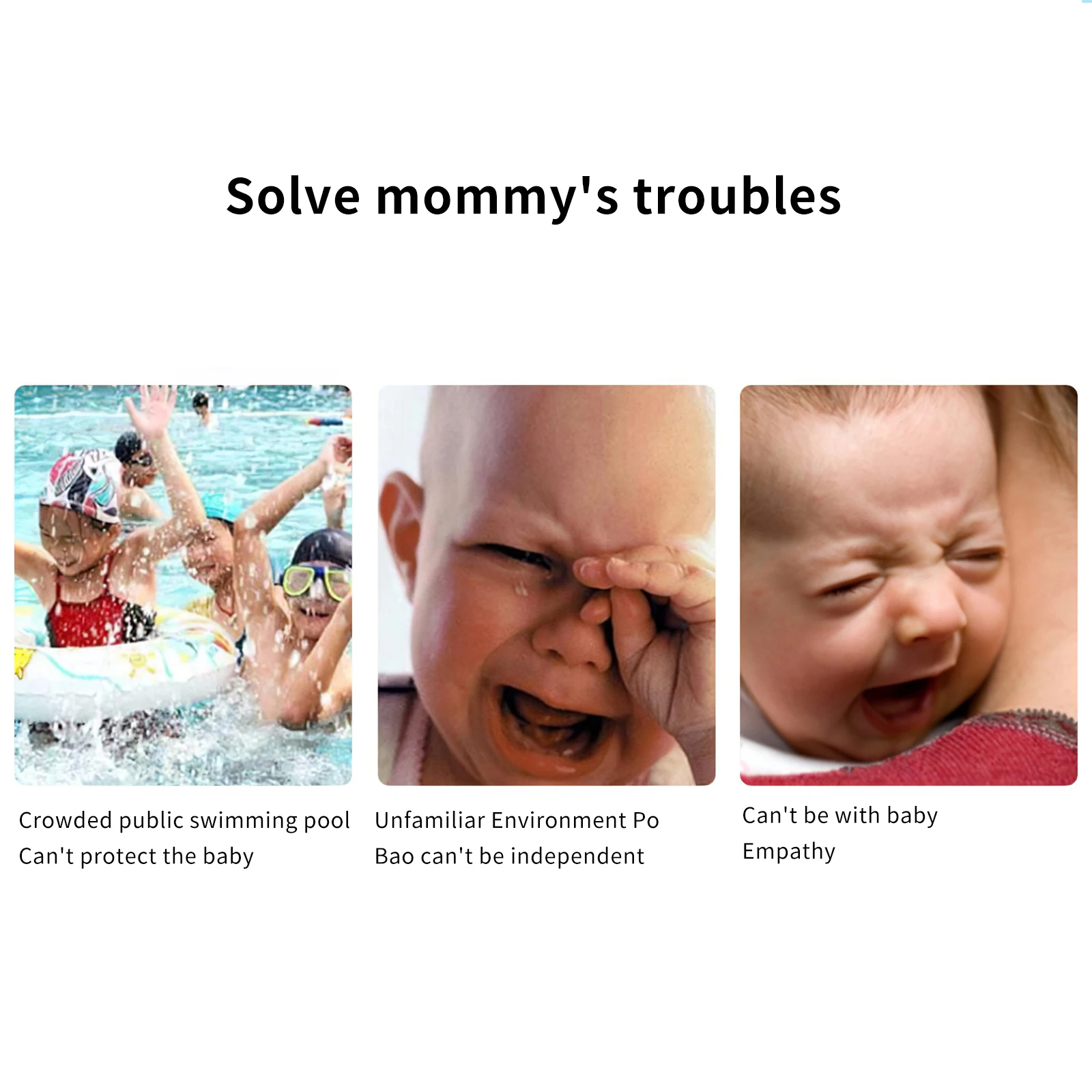 

Portable Baby Pool Float Neck Ring Portable Mother Children Swim Circle Inflatable Safety Swimming Ring Float Seat Swimming Seat