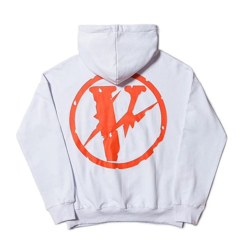 

Trendy brand hoodie Vlone Lightning joint loose oversize men's and women's hooded pullover sweater jacket
