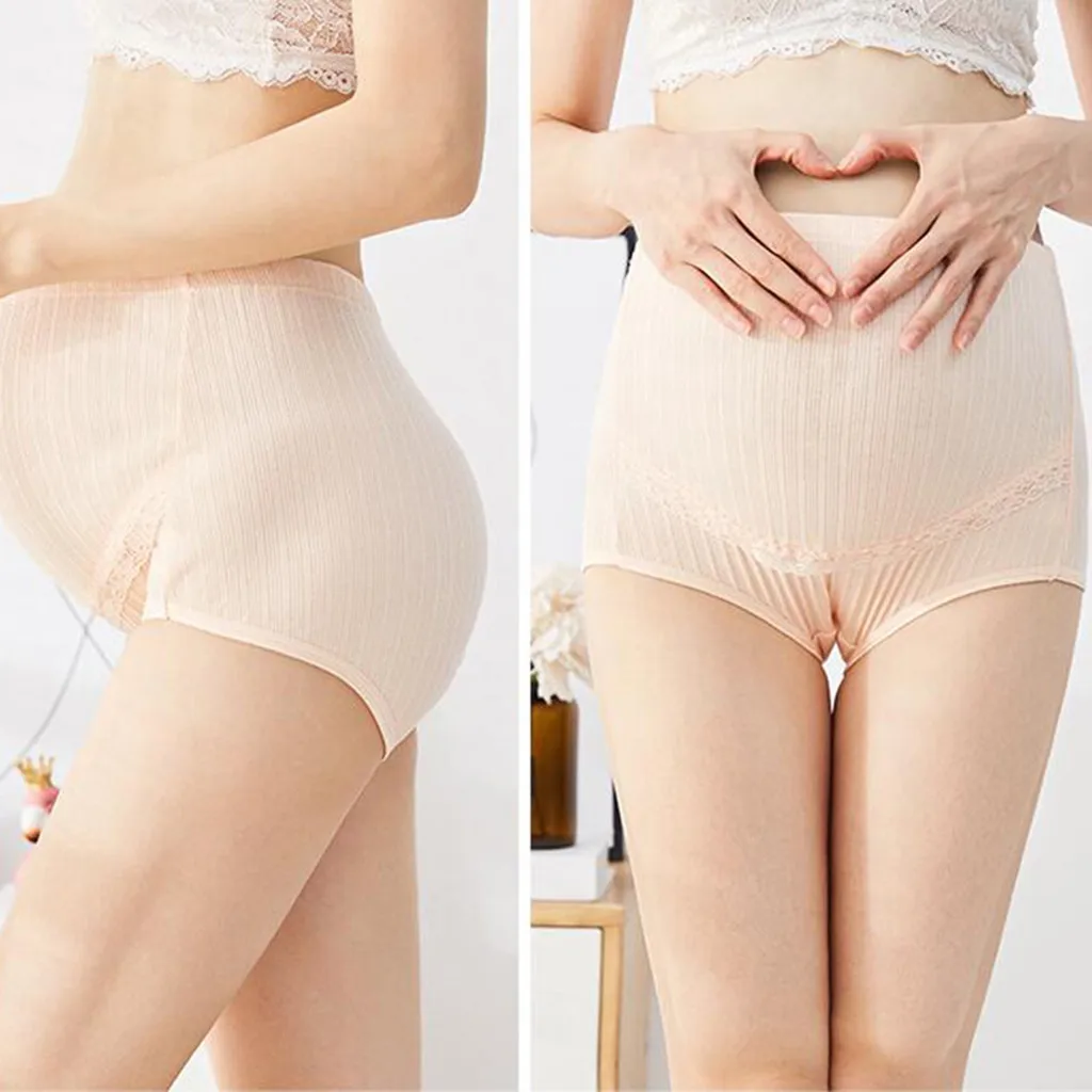 Хлопковые трусики для беременных с высокой талией регулируемое нижнее белье