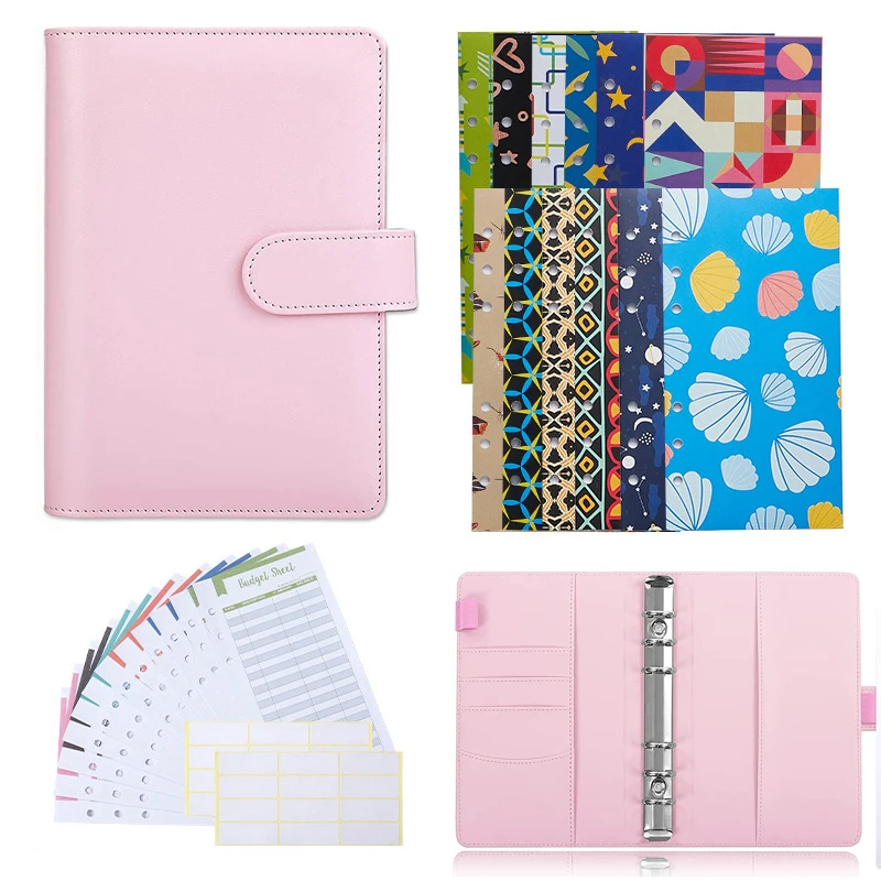 

27 Pieces PU Leather Budget Binder Cash Envelope System with 12PCS Budget Envelopes and 12 Expense Sheets for Money Budgeting