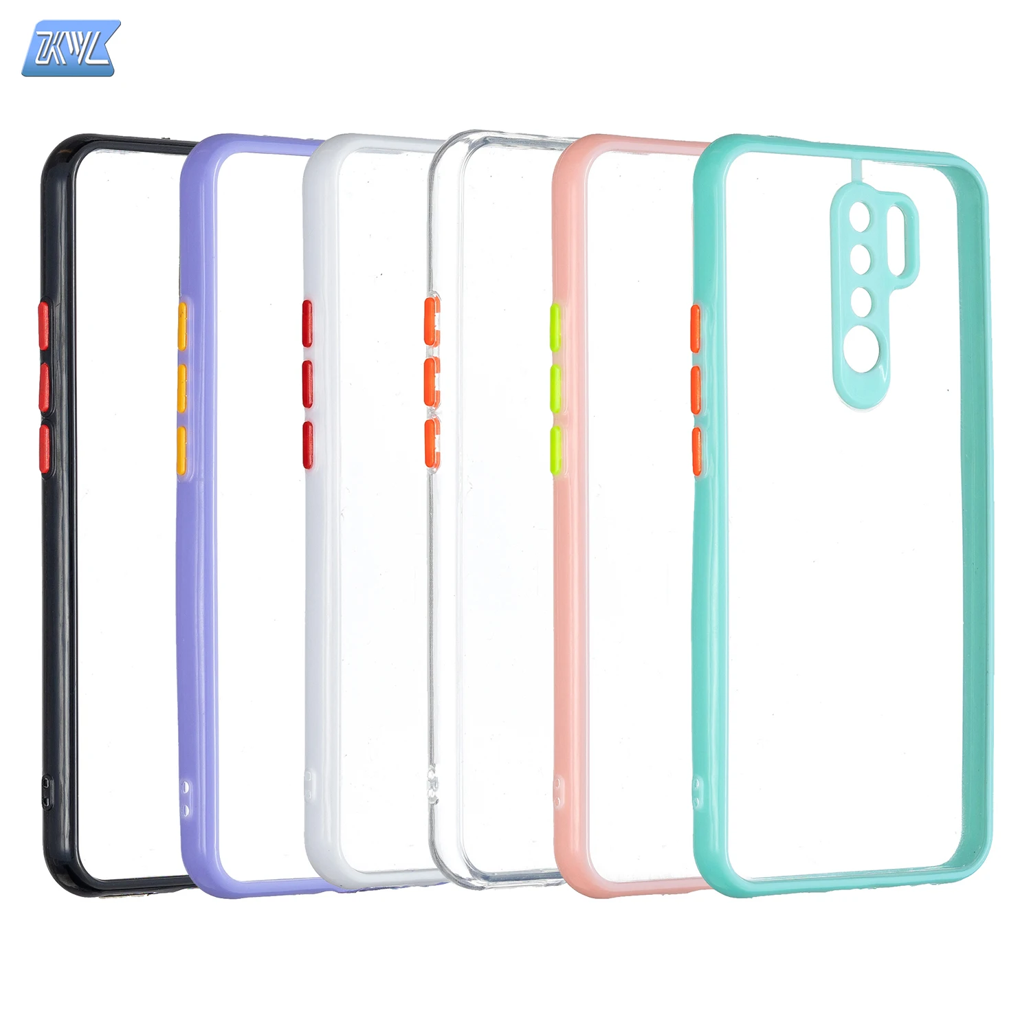 

Прозрачный однотонный чехол KL для Xiaomi 11 POCO X3, комбинированный чехол из поликарбоната для Redmi 9C 9A 9T NOTE 9 10 POCO M2 F3case