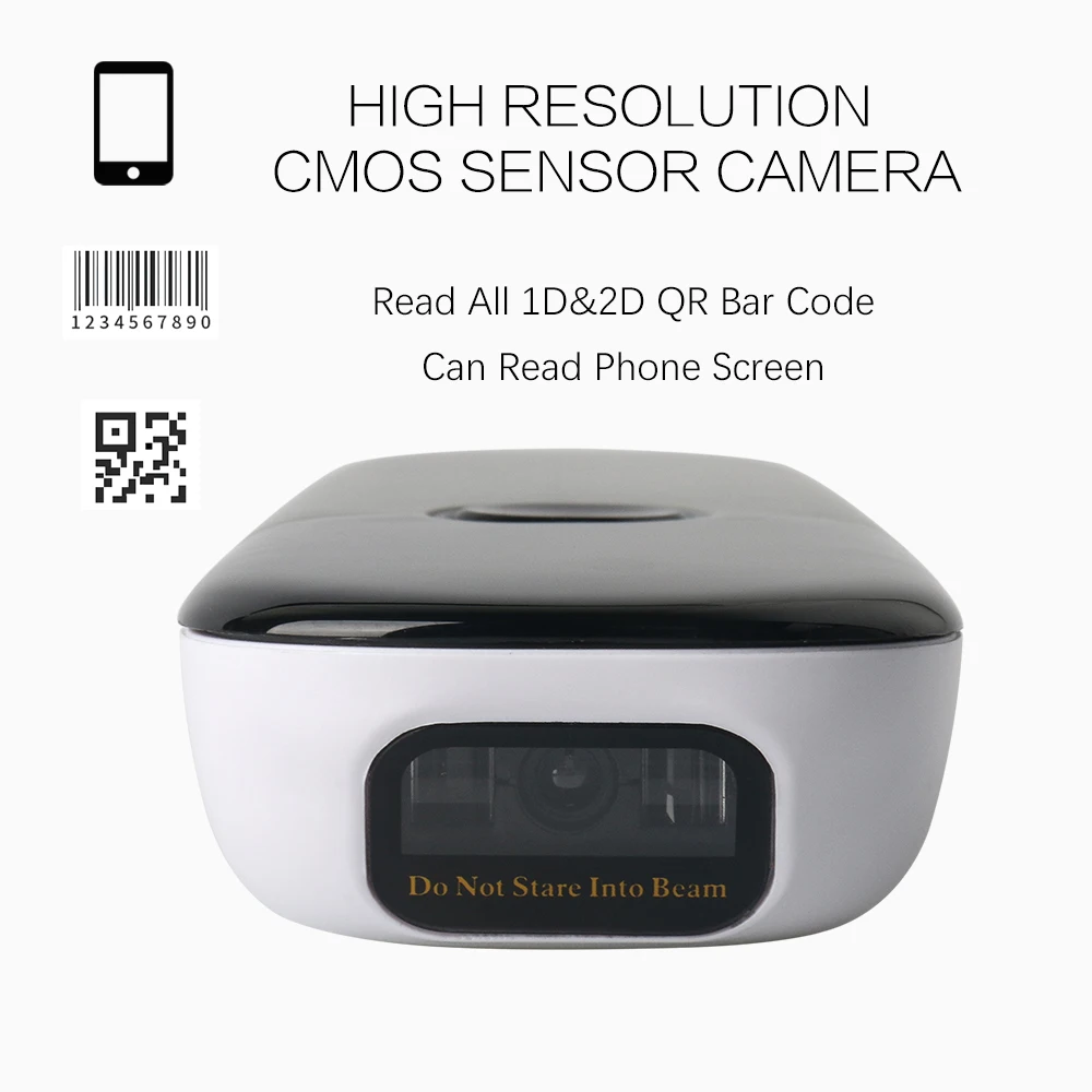 TEKLEAD Portable 1D 2D Bluetooth Wireless 2.4G Barcode Scanner Mini Pocket QR Bar Code Reader | Компьютеры и офис