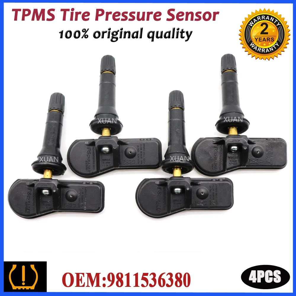 Датчик давления в шинах TPMS 9811536380 для Peugeot 3008 T84 307 301 408 508 T5 T7 5008 T87 RCZ T75 433 МГц